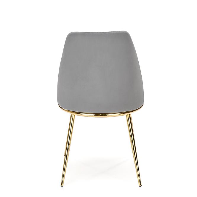 Stolička K460 Velvet/Chrome Šedá