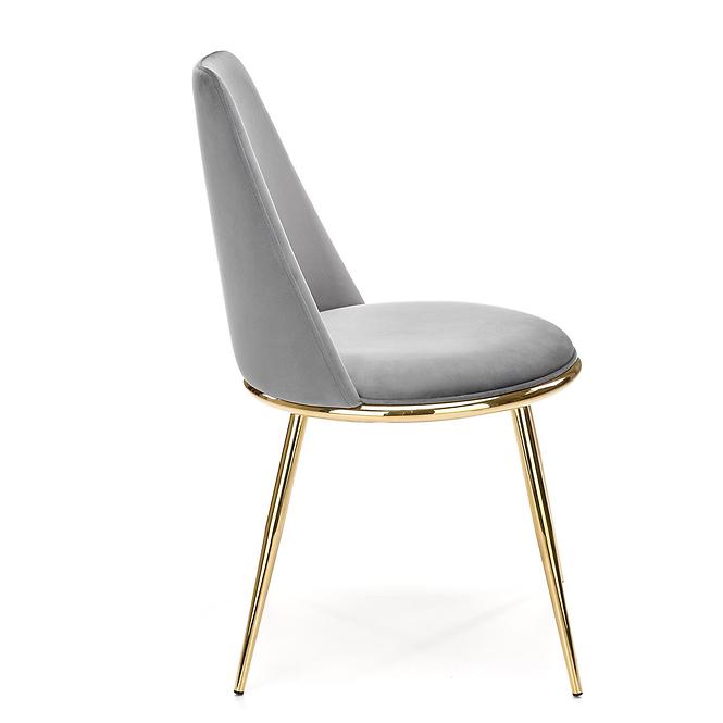 Stolička K460 Velvet/Chrome Šedá