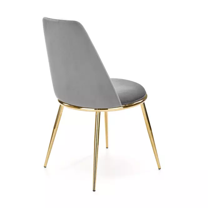 Stolička K460 Velvet/Chrome Šedá
