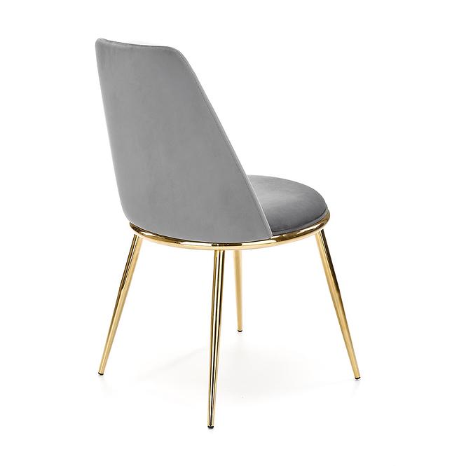Stolička K460 Velvet/Chrome Šedá