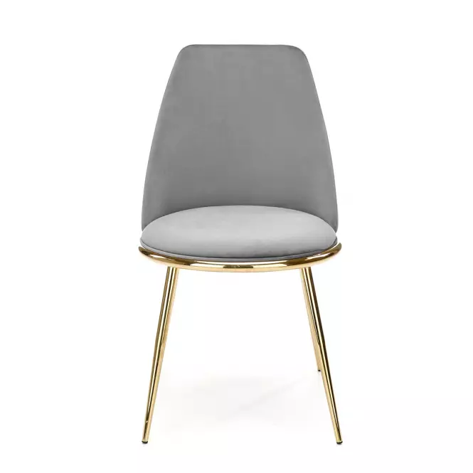 Stolička K460 Velvet/Chrome Šedá