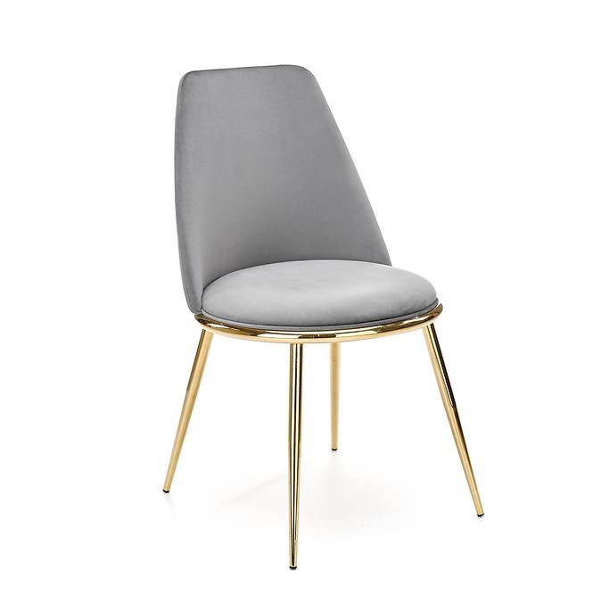 Stolička K460 Velvet/Chrome Šedá