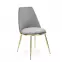 Stolička K460 Velvet/Chrome Šedá,8