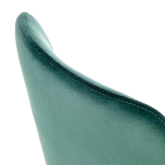 Stolička K460 Velvet/Chrome T. Zelená