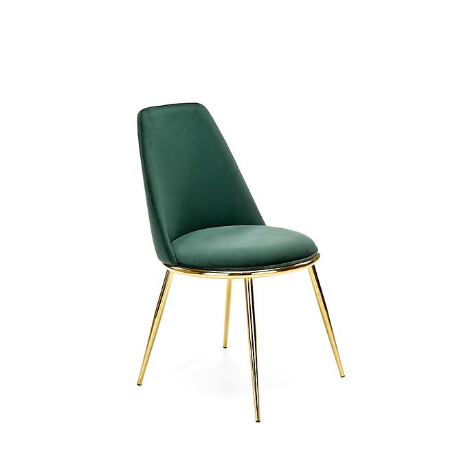 Stolička K460 Velvet/Chrome T. Zelená