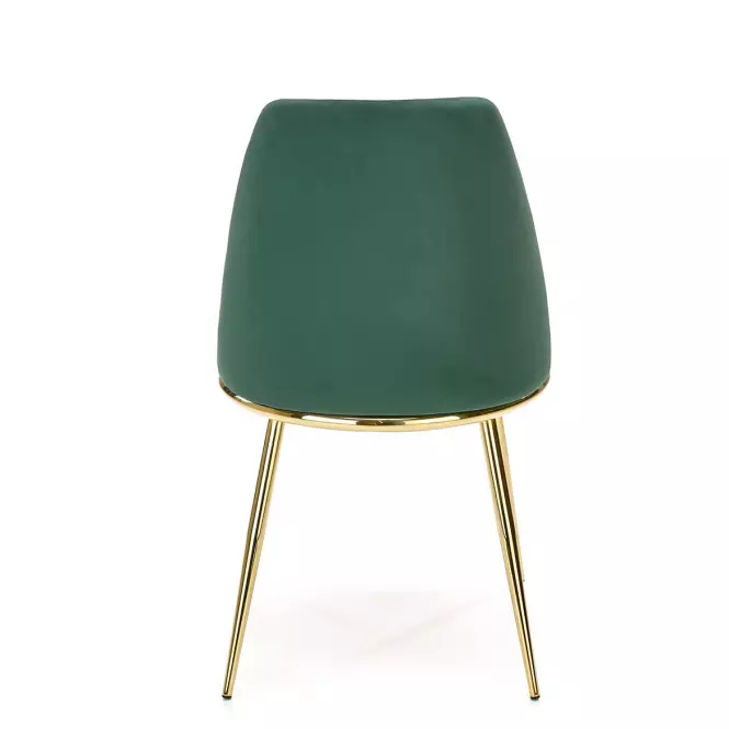 Stolička K460 Velvet/Chrome T. Zelená