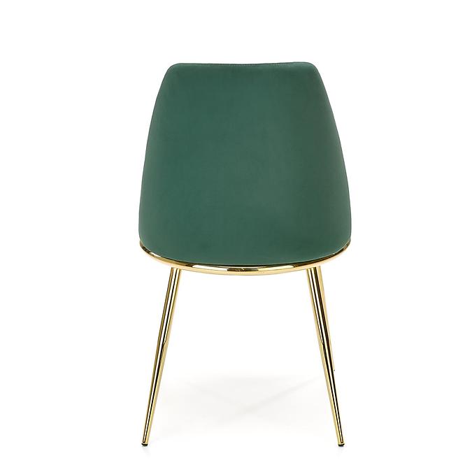 Stolička K460 Velvet/Chrome T. Zelená