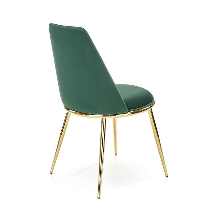 Stolička K460 Velvet/Chrome T. Zelená