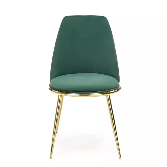 Stolička K460 Velvet/Chrome T. Zelená