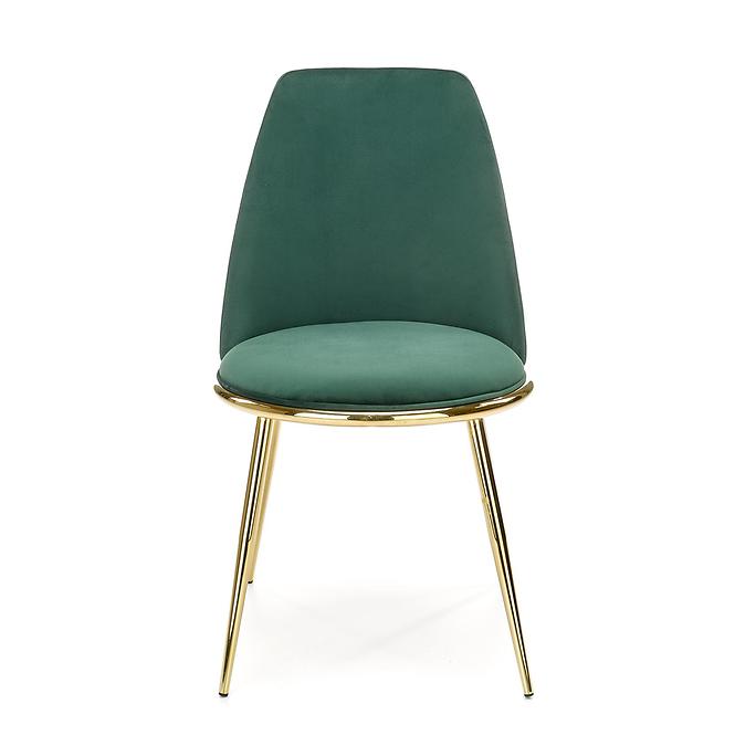 Stolička K460 Velvet/Chrome T. Zelená