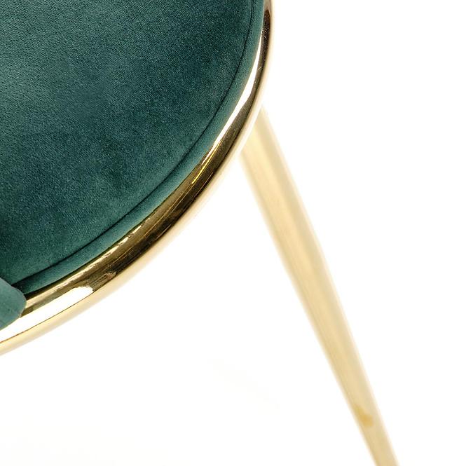 Stolička K460 Velvet/Chrome T. Zelená