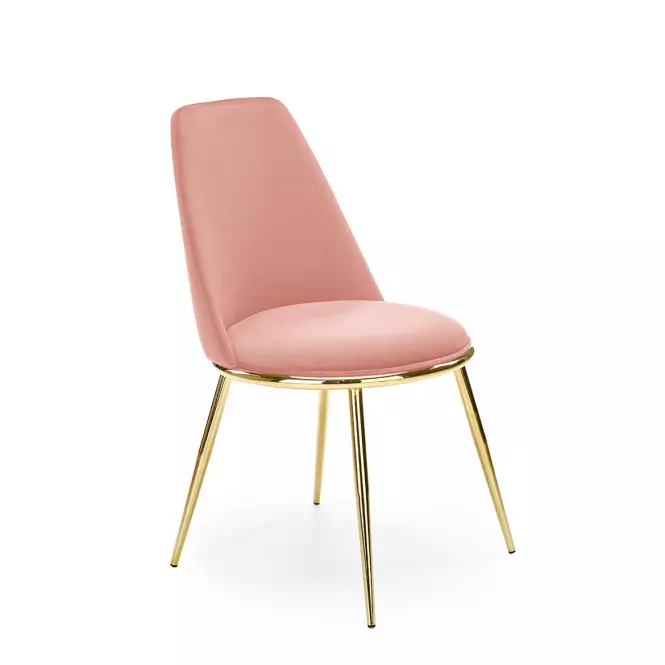 Stolička K460 Velvet/Chrome Ružová