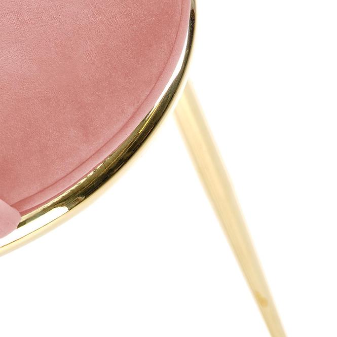 Stolička K460 Velvet/Chrome Ružová