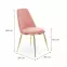 Stolička K460 Velvet/Chrome Ružová,2