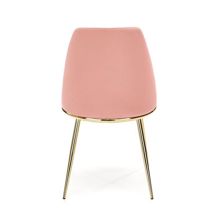 Stolička K460 Velvet/Chrome Ružová
