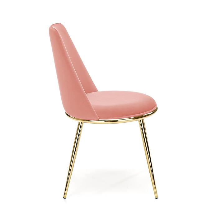 Stolička K460 Velvet/Chrome Ružová