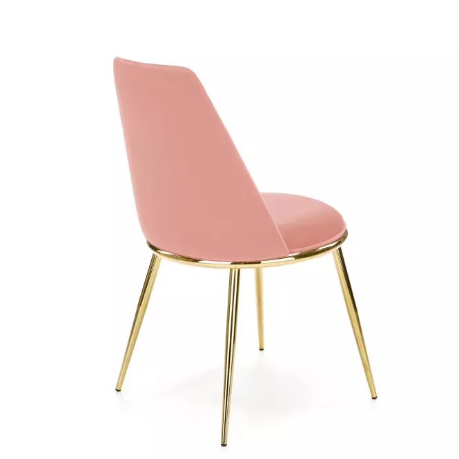 Stolička K460 Velvet/Chrome Ružová