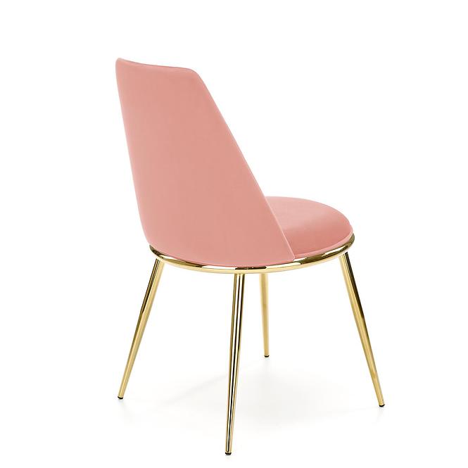 Stolička K460 Velvet/Chrome Ružová
