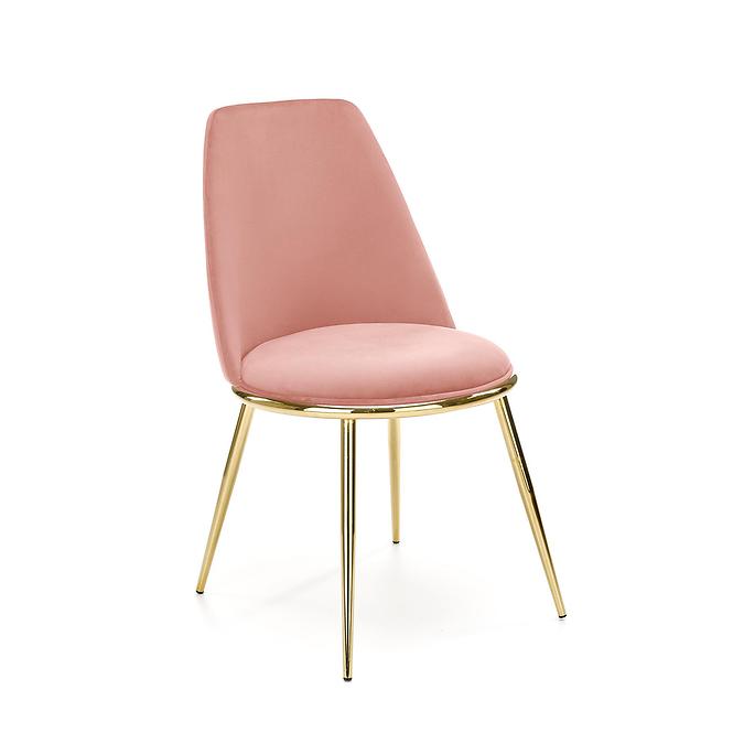 Stolička K460 Velvet/Chrome Ružová