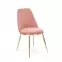 Stolička K460 Velvet/Chrome Ružová,6