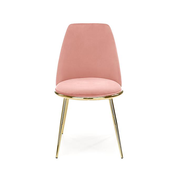 Stolička K460 Velvet/Chrome Ružová