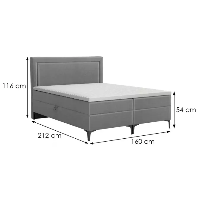 Posteľ Tempe Box Spring 160x200 Fresh 32