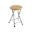 Skladacia taburetka Elza Silver MDF buk