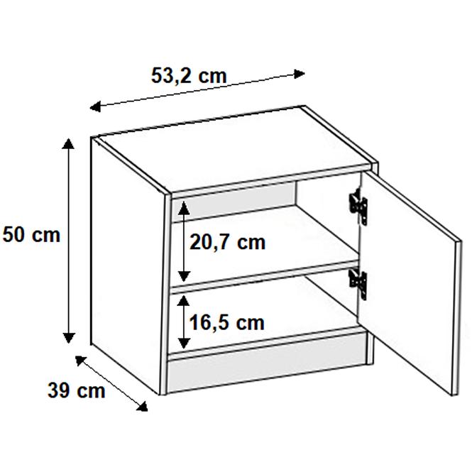 Predsieňový nábytok Roj PP53 + SDS53 + SZ3D craft