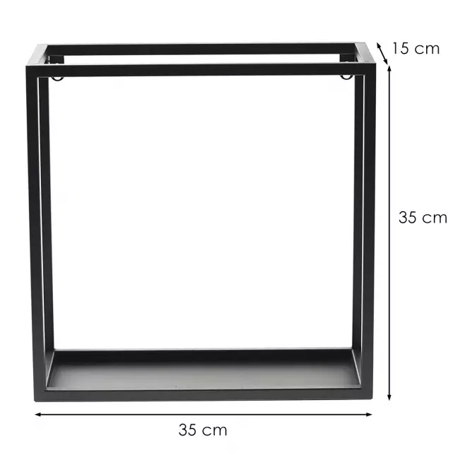 Polička Loft KWS-715/02 35x15 čierna,2