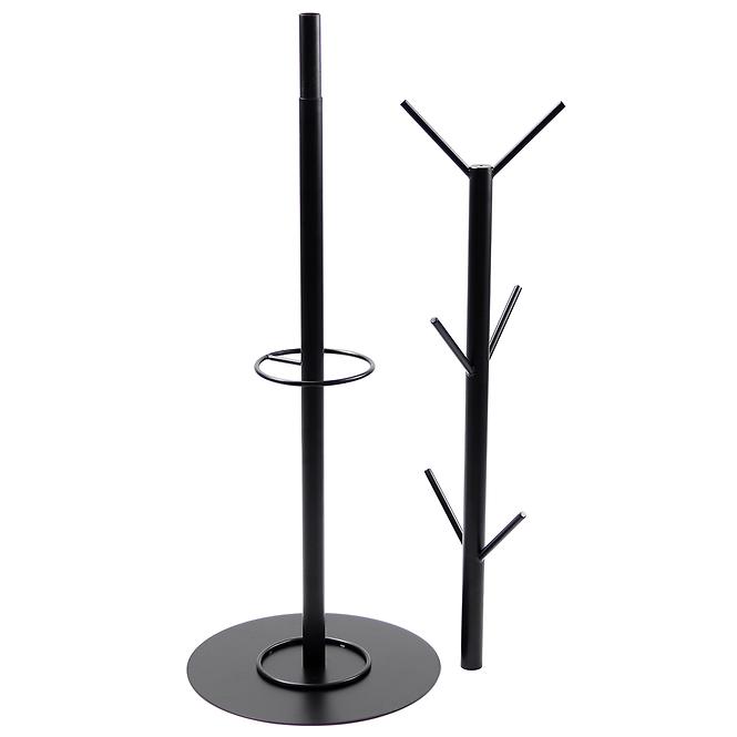 Vešiak kovový stojanový Loft 06-06 180x40 čierna,3