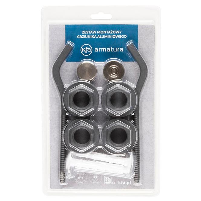 Montážna súprava pre radiátor G500F v antracitovej farbe,2
