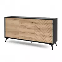Komoda Diamond KSZ154 dub evoke/čierna