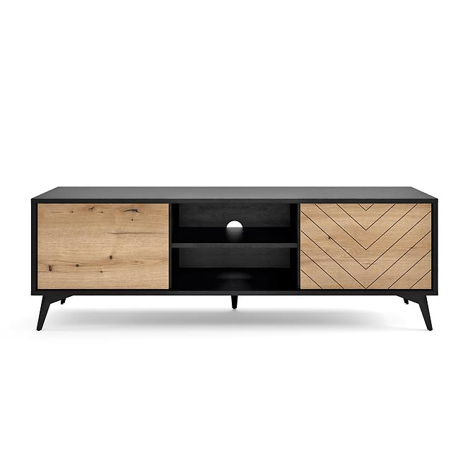 TV stolík Diamond RTV154 dub evoke/čierny,3