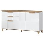 Komoda Brio K23 lakovaná pacific orech/crystal white