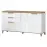 Komoda Brio K23 lakovaná pacific orech/crystal white