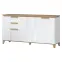 Komoda Brio K23 lakovaná pacific orech/crystal white