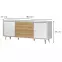 Komoda VidaK23 lakované pacific walnut/crystal white,2