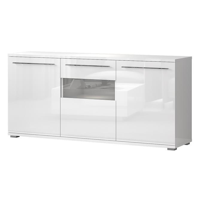 Komoda Piano K180-3KS/PN-70/KA/70 lakované crystal white