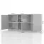Komoda Piano K180-3KS/PN-70/KA/70 lakované crystal white,3
