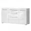 Komoda Piano K180-3K2F/PN-70/KA/70 lakované crystal white