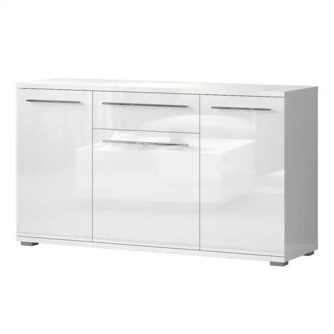 Komoda Piano K150-3K1F/PN-70/KA/70 lakované crystal white