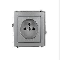 DGP-1Z Zásuvka jednoduchá s uzmenením grafitová