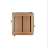 DWP-2 Dvojitý vypínač zlatý