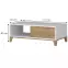 Konferenčný stolík Brio KLS lakované pacific walnut/crystal white,2
