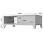 Konferenčný stolík Brio KLS lakované pacific walnut/crystal white,3