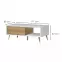 Konferenčný stolík Vida KLS lakované  pacific walnut/crystal white,2