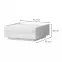 Konferenčný stolík Piano KLS-2F-70/KA/70 lakované crystal white,2