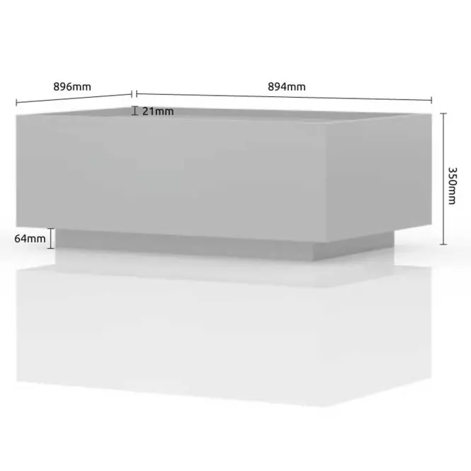 Konferenčný stolík Piano KLS-2F-70/KA/70 lakované crystal white,3