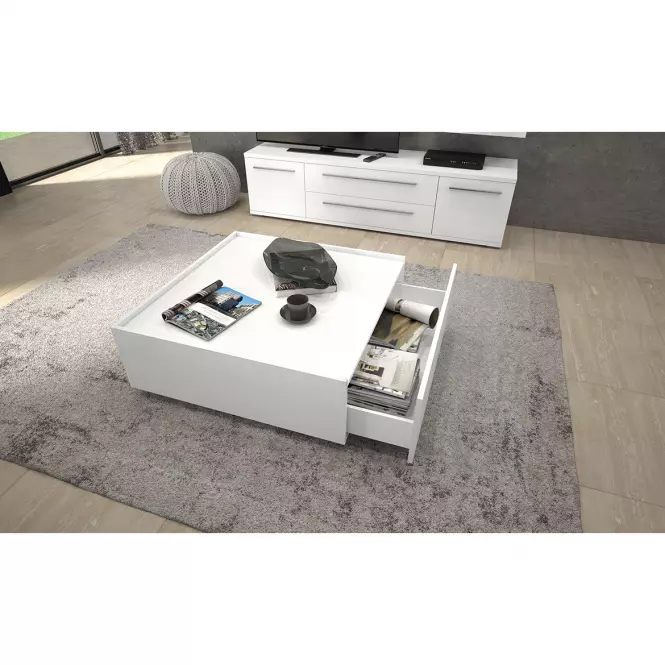 Konferenčný stolík Piano KLS-2F-70/KA/70 lakované crystal white,4