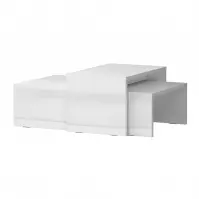 Konferenčný stolík Piano SET2-70/KA/70 lakované crystal white